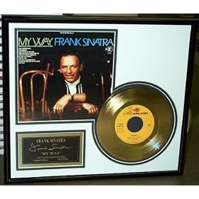 Frank Sinatra My Way Framed 24 Karat Gold Plated 45 Record by Spin Street