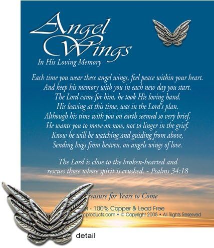 KBC Products 4111 Angel Wings - In Loving Memory for a Boy