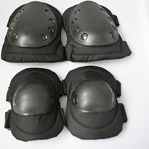 Toolmall Durable Knee Pads & Elbow Pads for Bmx, Biking, Airsoft, Panitball or Extreme Sports