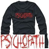 PSYCHOPATH LANGARM T-SHIRT SCHWARZ S M L XL XXL