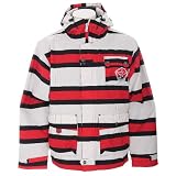 Sessions Foxtrot Stripe Snowboard Jacket Red Alert Stripe - Men's