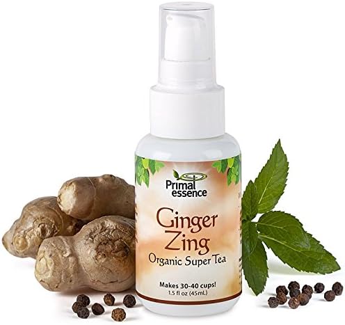 Organic Super Tea Ginger Zing Primal Essence 1.5 oz Spray