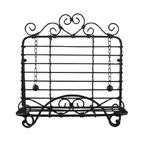 Buy Wrought Iron Heart Motif Cookbook Holder Easel Stand