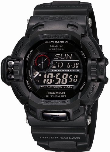 [カシオ]CASIO 腕時計 G-SHOCK ジーショック RISEMAN Men in Mat Black メン・イン・マット・ブラック タフソーラー 電波時計 MULTIBAND 6 GW-9200MBJ-1JF メンズ