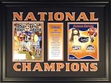Florida Gators Framed Basketball and Football Champions Sports Illustrated Display Piece