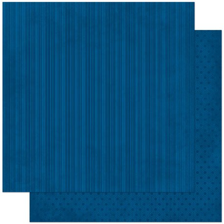 Dark Denim Stripe 12X12 Double Dot Designs Paper 