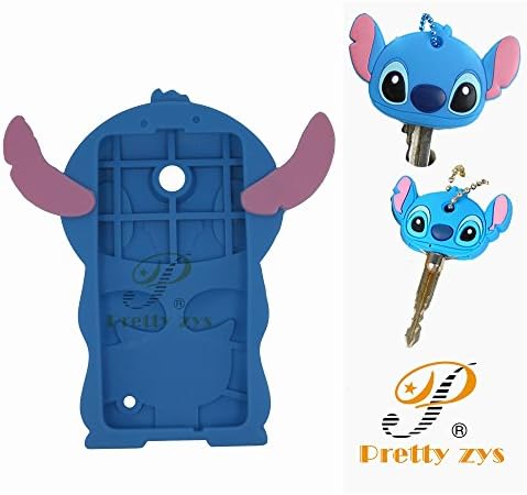 Lumia 635 Case Nokia Lumia 635 Silicone Case,Pretty zys 3D Cute Cartoon Alien Dog Stitch&Lilo Soft Silicon Gel Rubber Case Cover Skin for Nokia Lumia 635(Blue Stitch)