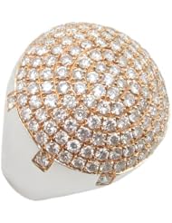 14k White and Pink Gold 3.53ctw Diamond Cocktail Ring 17066X Size 10