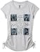 Disney Jonas Brothers Girls 7-16 Short-Sleeve Coat Of Arms Fashion Tee, Grey Heather, 14