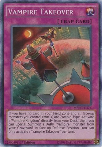 Yu-Gi-Oh! - Vampire Takeover (MP14-EN176) - Mega Pack 2014 - 1st Edition - Super Rare