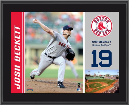 Josh Beckett Plaque | Details: Boston Red Sox, Sublimated, 10x13, MLB Plaque