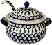 Polish Pottery Soup Tureen with Ladle image 5