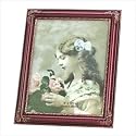 8X10 FINE POLISHED ORNATE ROSEWOOD COLOR PICTURE FRAME
