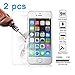 [2 Pack]Leesentec iPhone 5s Screen Protector Glass Anti Fingerprint&Scratch Tempered and HD Protection for iPhone 5s