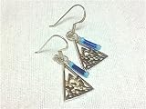 Celtic Triangle Sterling Silver Earrings