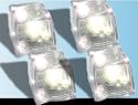 4er Pack blinkende Eiswürfel für Cocktails / Getränke / Schnaps usw. TOP!