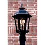 Gas Light America GL1200 Cast Aluminum Natural Gas Light With Open Flame Burner On Post Mount