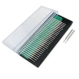 uxcell ダイヤモンドビット　研磨ビット　1.2mmダイヤ　シリンダーシャンク　30個