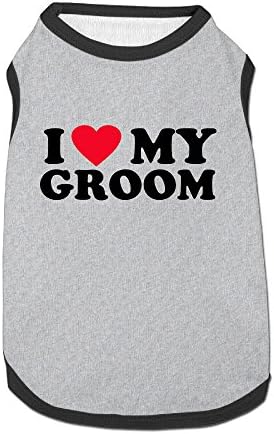I Love My Groom Pet Clothes Beautiful Art Polyester Fiber Dog Clothes