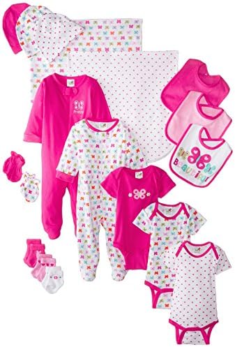 Always Baby Baby-Girls Butterfly 18 Piece Bundle, Butterfly, Newborn