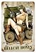 U.S. WW2 Vintage Metal Sign Hellcat Honey with Thompson SMG