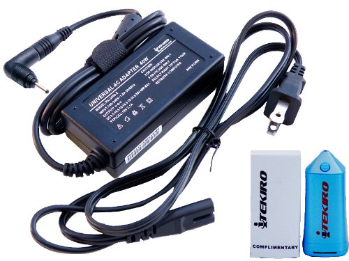 iTEKIRO Netbook AC Power Adapter Laptop Charger for Asus 90-XB34N0PW00000Y, ADP-45AW A, N45W-01, Zenbook UX21E, UX31E, UX21E-DH52, UX21E-DH71, UX21E-KX004V, UX21E-XH71, UX31E-DH52, UX31E-DH53, UX31E-RS18, UX31E-XH51, UX31E-XH71, UX31E-XH72 Including 2-Prong Power Cord + iTEKIRO MP3 MP4 Mini Speaker