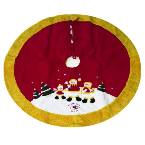 Kansas City Chiefs SC Sports Snowman Tree Skirt