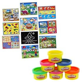 Hasbro Colorful Fun Ideas Play-Doh Creative Play Boys and Girls Reusable Activity Mat by Hasbro
