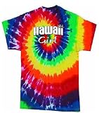 Hawaii Islands Girl with Attitude in the Usa Tie Dye T Shirt