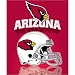 Arizona Cardinals Light Weight Fleece NFL Blanket (Grid Iron) (50x60")"