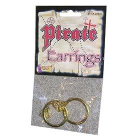 Gold Pirate Earrings