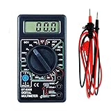 LCD液晶画面デジタルマルチメータ電圧 電気の流れ抵抗テスターブラック