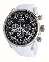 NAUTICA NSR01 CHRONOGRAPH CHRONO WATCH WHITE STRAP N13531G