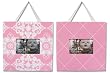 Trend Lab Versailles Pink and White 2 Piece Frame Set