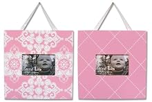 Trend Lab Versailles Pink and White 2 Piece Frame Set