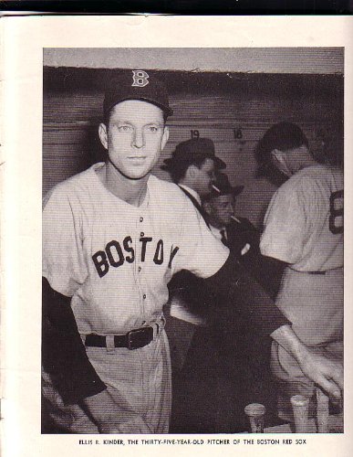 Ellis Kinder Boston Red Sox Baseball Magazine Photo