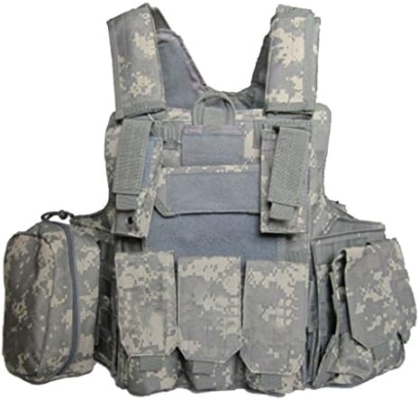 Tactical vest CS Live Module War Amphibious Commando Vest Protective Combat Equipment in ACU Camouflage