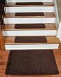 Dean Serged DIY 27" x 9" Imperial Carpet Stair Treads (13) with Landing Mat - Color: Walnut