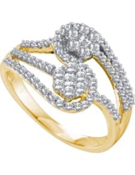 0.74CTW DIAMOND FLOWER RING