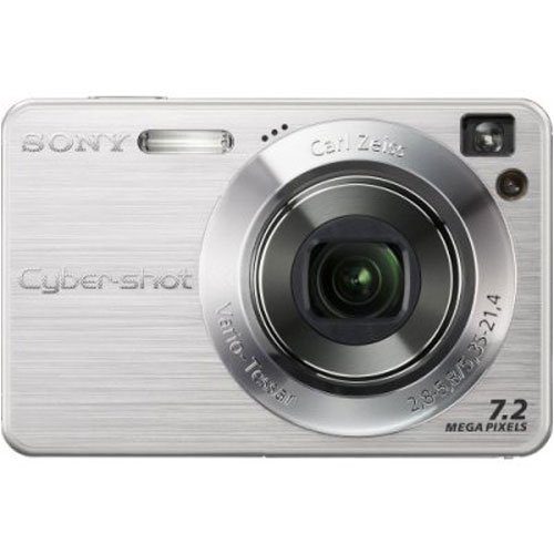 Sony Cybershot DSCW120 7.2MP Digital Camera with 4x Optical Zoom with Super Steady Shot (Silver)