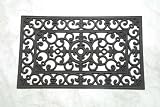 Homescapes Door mat - Rectangular Wrought Iron Effect  Suitable for Indoor and Outdoor use. Hard Wearing and Easy Maintenance mat
