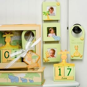 Safari Animal Themed Nursery Decor - Baby Gift Set by Gifts-to-Impress
