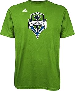 MLS Seattle Sounders FC Logo Men's Set Tee, Large, Rave Green