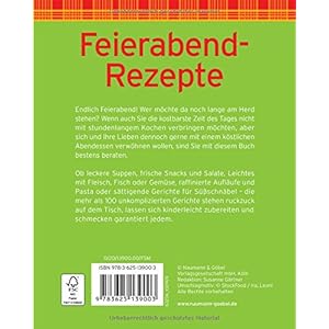 Feierabend-Rezepte (Minikochbuch): Einfach, schnell & abwechslungsreich