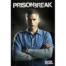 HUGE LAMINATED / ENCAPSULATED TV Series Prison Break Crossed Arms POSTER measures 36 x 24 inches (91.5 x 61cm)
