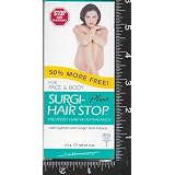 14, BOXES, HAIRSTOP, Hair Remover, on, BODY, Underarms, FACE, Hair Stop Plus, gently creams away hair in 8 to 10 minutes, Since 1957, SURGI-CREAM has provided complete satisfaction and effectiveness to millions of customers. Extra Gentle, Order Controlled Kit contains: Underarm Cream Depilatory 42g/1.5oz Finishing Balm 14g/0.5oz, UPC074764925275