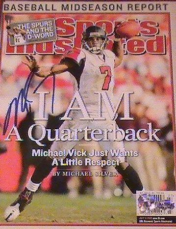 MICHAEL VICK SIGNED AUTOGRAPHED MAGAZINE ATLANTA FALCONS COA + HOLOGRAM JSA