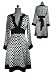 White Tie Back Polka Dot Kimono Dress