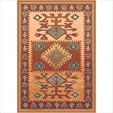 IMAGE OF Pastiche Ahvas Latte Southwestern Rug Size: Oval 7'8