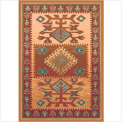 Pastiche Ahvas Latte Southwestern Rug Size: Oval 7'8
